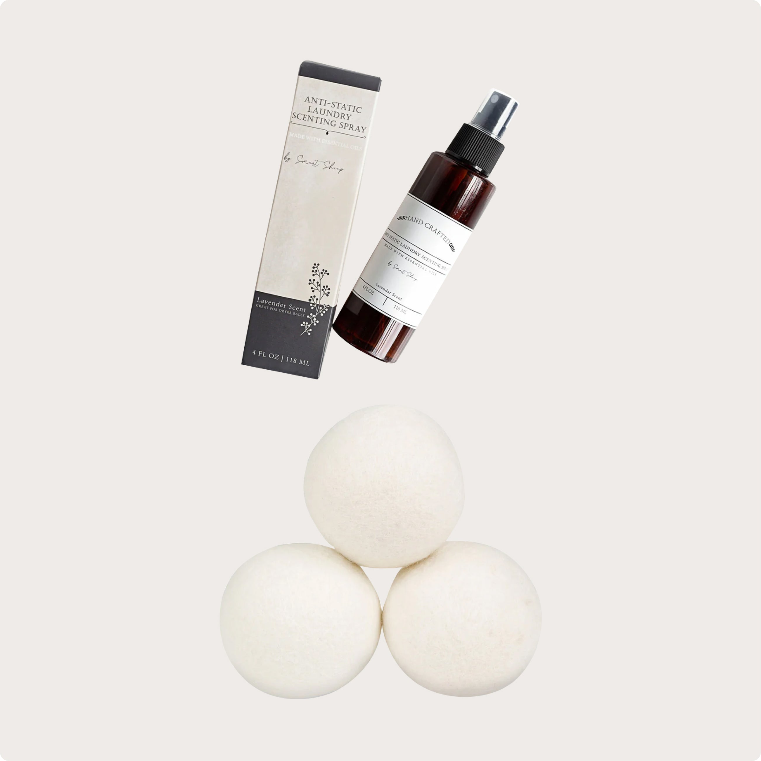 Wool Dryer Balls & Essential Oil Bundle