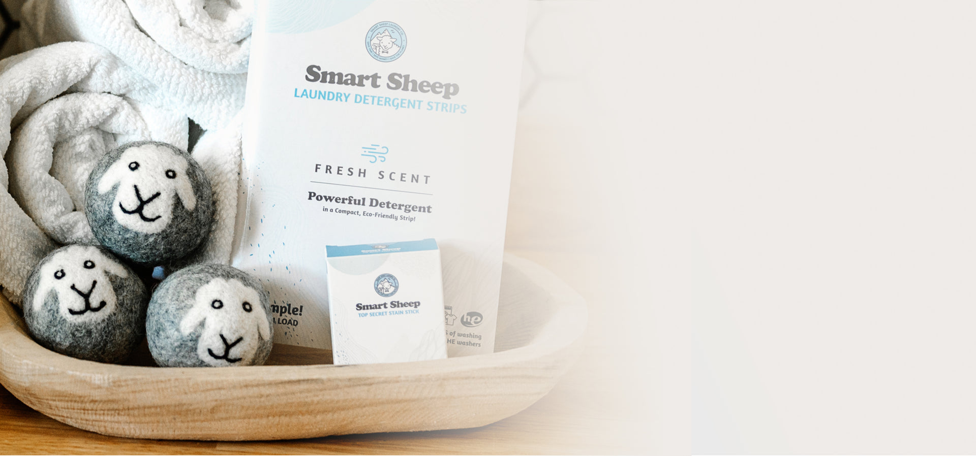 100% Natural Wool Dryer Balls | Smart Sheep Dryer Balls